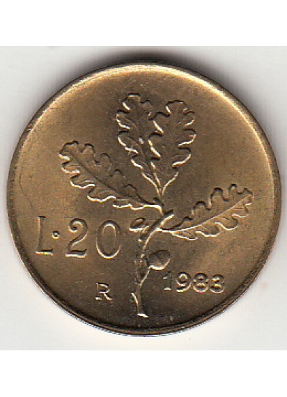 1983 Lire 20 Conservazione Fior di Conio Italia